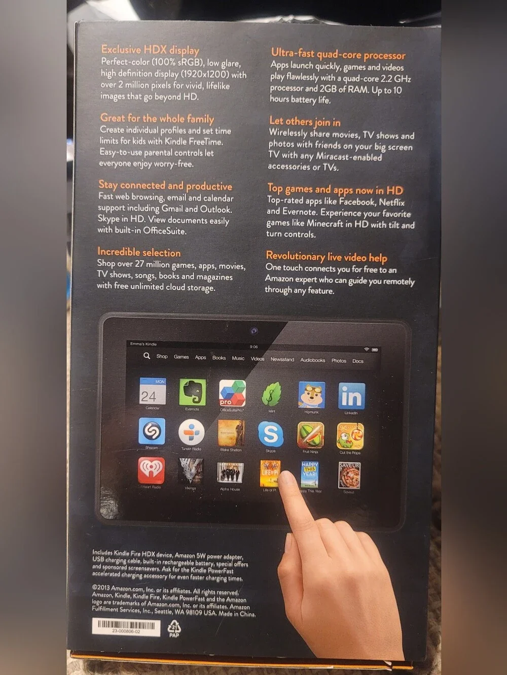 Amazon Kindle Fire HDX Tablet - Black